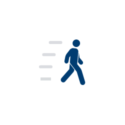 Icon of person walking.